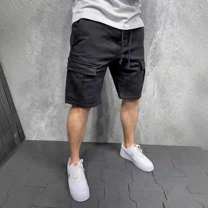 Sommerliche Herren-Shorts mit mehreren Taschen – lockerer Schnitt für Outdoor und Freizeit