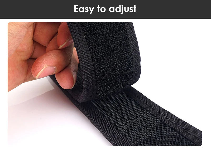 Herren-Gürtel Aus Nylon Mit Klettverschluss Breite 3,8 cm Verstellbare Länge 95-135 cm