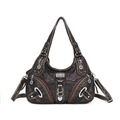 Damen-Schultertasche Mit Buntem Muster Und Vielseitigem Alltagsbegleiter Für Alltag Und Freizeit