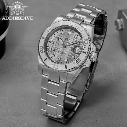 Herren-Taucheruhr mit 3D-Zifferblatt und NH35A-Automatikwerk