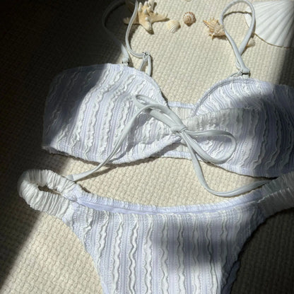 Schwarzes Sexy Bikini-Set mit Push-up für Damen – Brasilianischer Stil für Strand und Pool