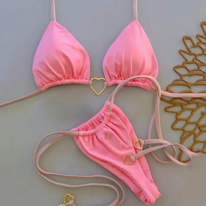 Sexy Push-Up-Bikini-Set für Damen mit brasilianischem Schnitt – ideal für Strand und Pool