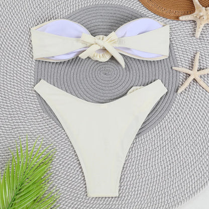 Dreiteiliges Damen-Bikini-Set im brasilianischen Stil – ideal für Strand und Pool