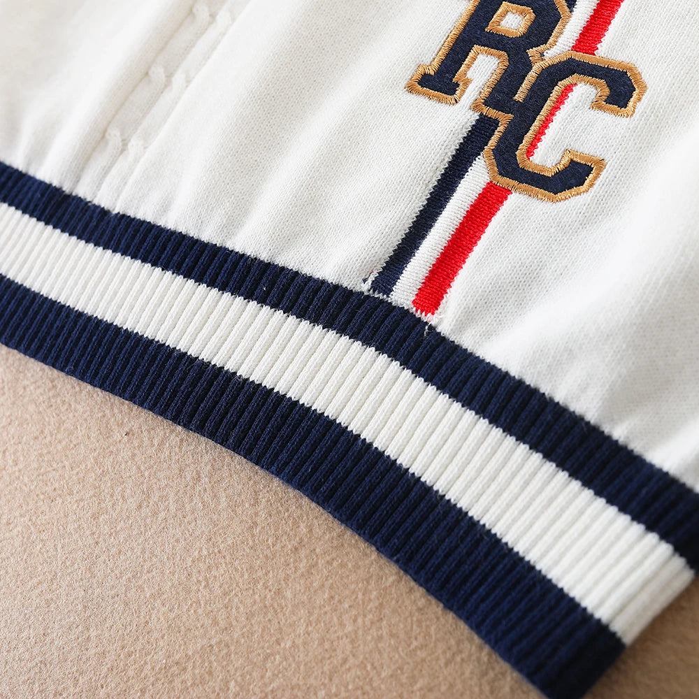 Jungen V-ausschnitt Pullover Frühling Herbst Ärmelloses Baumwolle Streifen Weste Kinder Kleidung Für 4-12 Jahre Kinder Weste