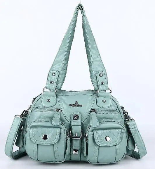 Damen-Handtasche Vintage Satchel Top-Handle aus PU-Leder Mit Innenfach und Ideale Geschenkidee