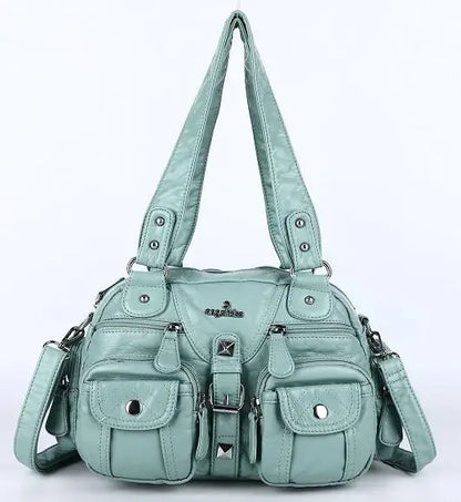 Damen-Handtasche Vintage Satchel Top-Handle aus PU-Leder Mit Innenfach und Ideale Geschenkidee