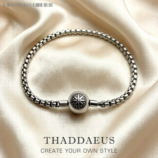 Damen-Armband Karma DIY Perlen aus Sterlingsilber
