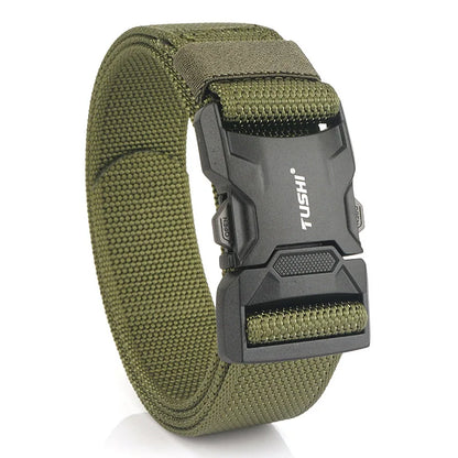 Herren-Gürtel aus Nylon für Outdoor-Einsätze mit robustem Design und Schnellverschluss