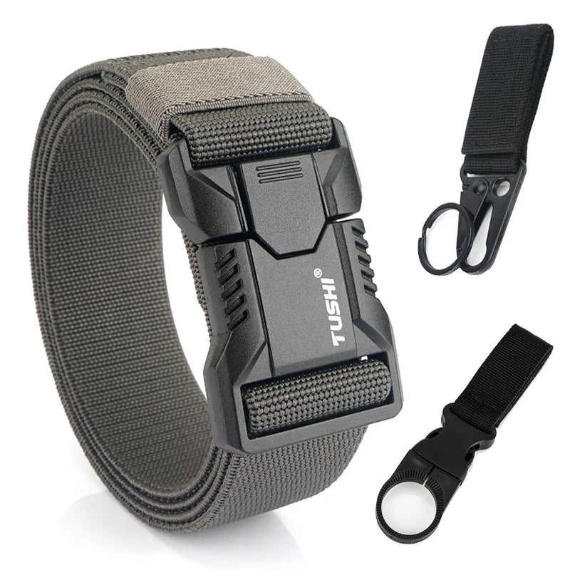 Unisex-Gürtel Outdoor Mit Aluminium-Schnalle Und Schnellverschluss Für Jeans Und Freizeit