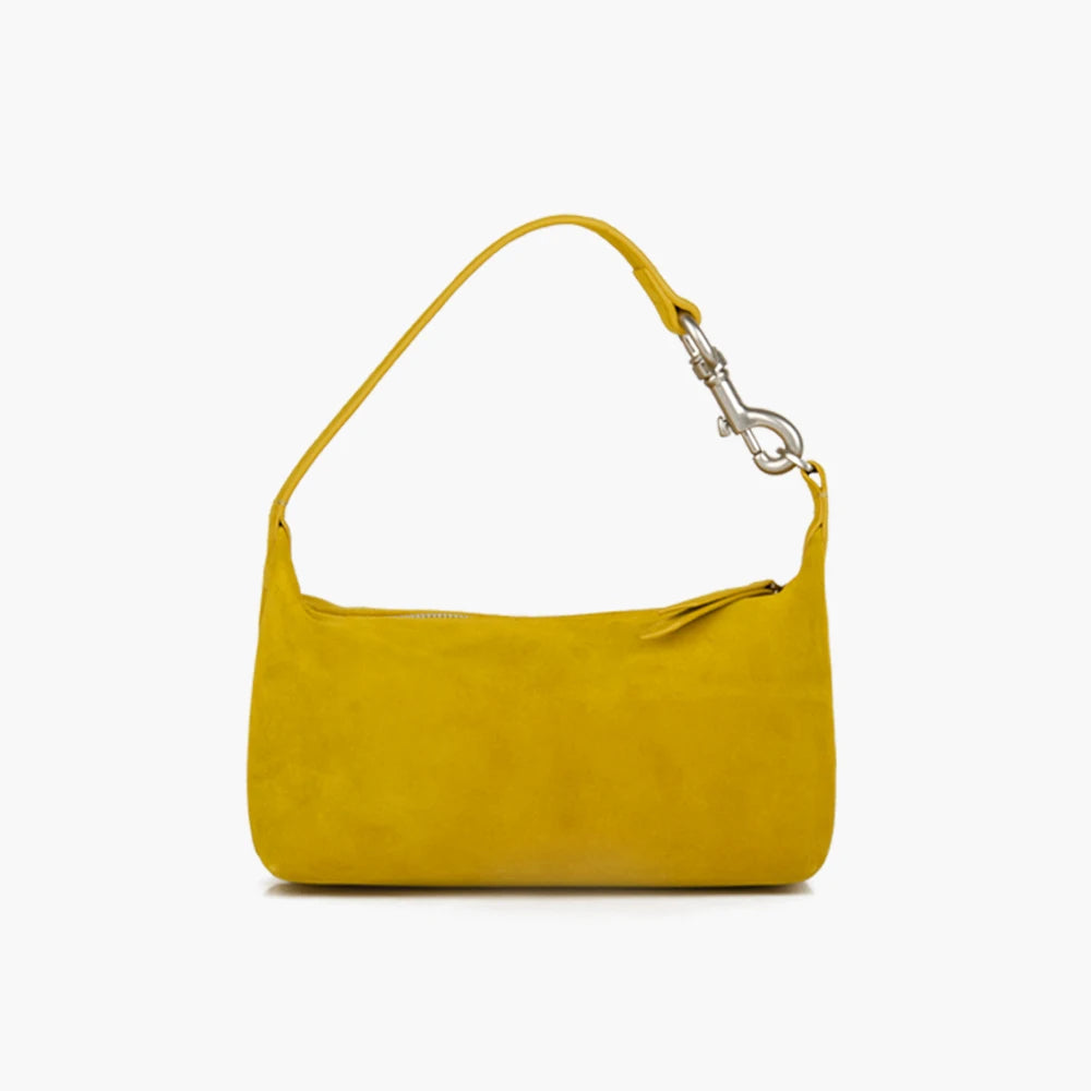 Damen Hobo-Tasche aus Wildleder | Halbmondform Crossbody