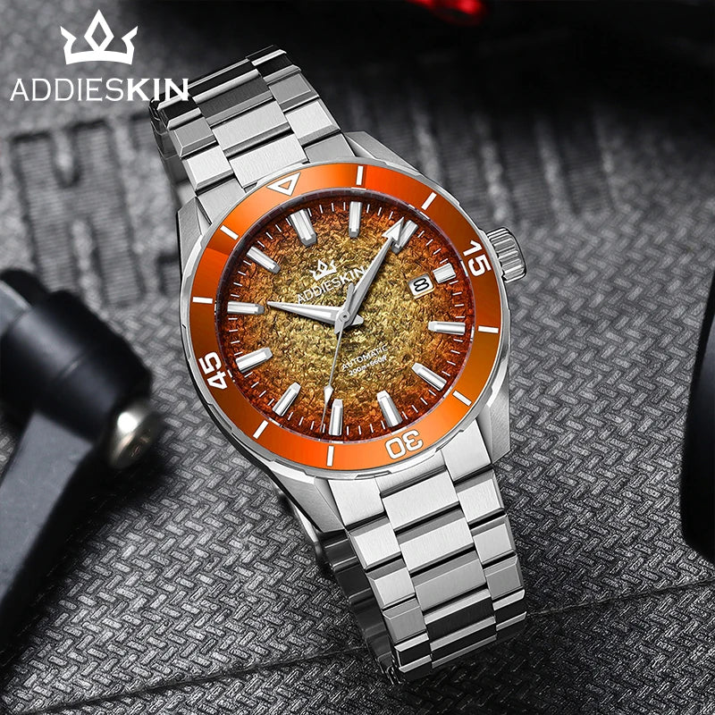 Herren-Luxus-Taucheruhr mit Japan-9015-Werk und Saphirglas
