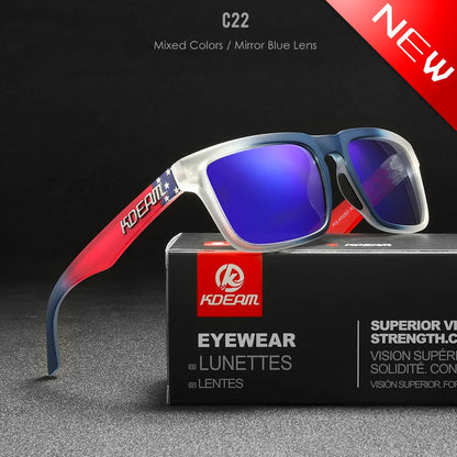 Sonnenbrille quadratisch polarisiert Angeln Lifestyle Spiegel Hartbox Unisex
