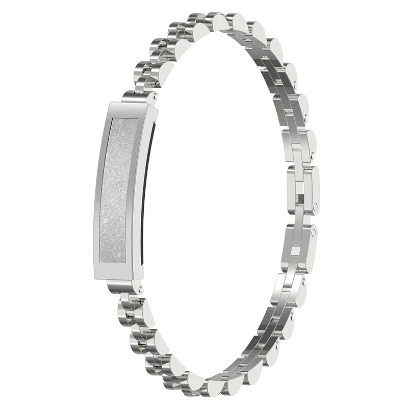 LIGE Frauen Kein Bildschirm Smartwatch Zink-legierung Bluetooth Verbunden APP Sport Smart Armband Band Herzfrequenz Schlaf Monitor Dame Geschenk