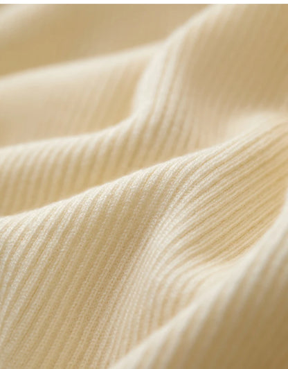 Damen V-Ausschnitt Pullover Kaschmir Slim Shirring Büro Frühling