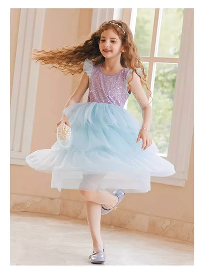 Leichtes Sommer-Kleid im chinesischen Cheongsam-Stil aus 100% Baumwolle für Mädchen – ideal für den Alltag