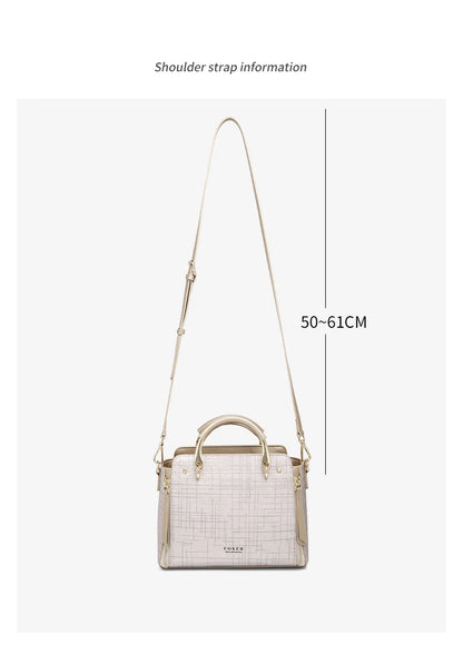 Damen Schultertasche aus Split-Leder mit Luxus-Design Crossbody