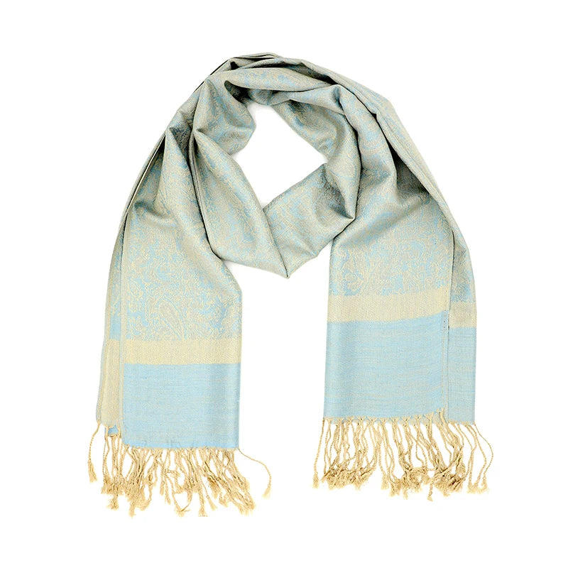 Damen Jacquard Schal ethnisch Kaschmir dick weich Halstuch Bandana Outdoor