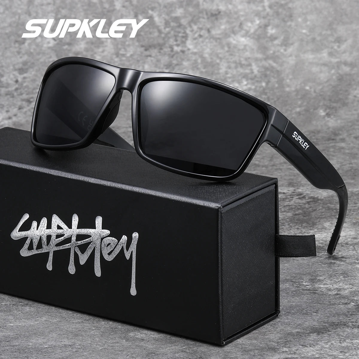 Sonnenbrille Sport Boxy UV400 polarisiert Fahren Wandern trendig