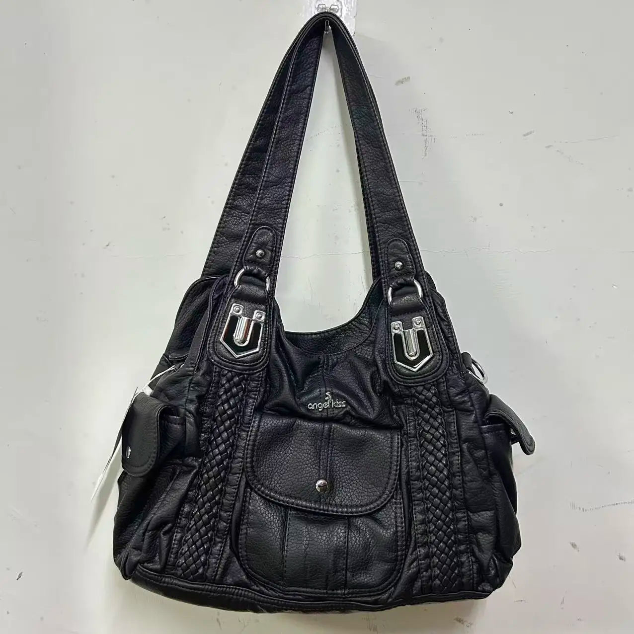 Damen-Hobo-Tasche Aus Weichem Leder Mit Abnehmbarem Schulterriemen Für Alltag Und Reisen