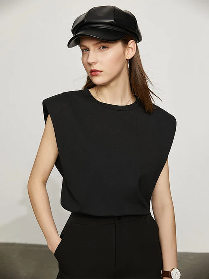 Damen T-Shirt im Retro-Stil mit lockerem Schnitt aus mercerisierter Baumwolle