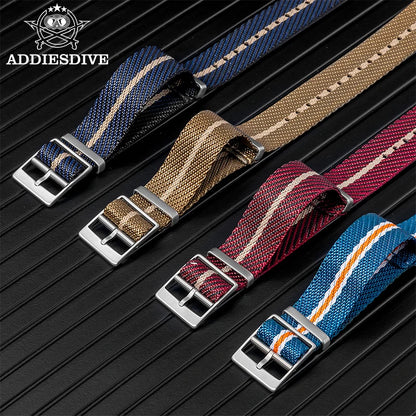 Uhrenarmband aus Nylon 20 mm – Universal-Ersatzband fuer Taucheruhren
