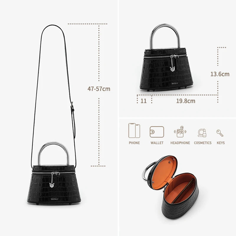 Stilvolle Abendhandtasche Aus Echtem Leder Ideal Für Damen