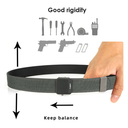 VATLY EDC Tactical Gürtel Herren Nylon Rigid mit Automatik-Schnalle