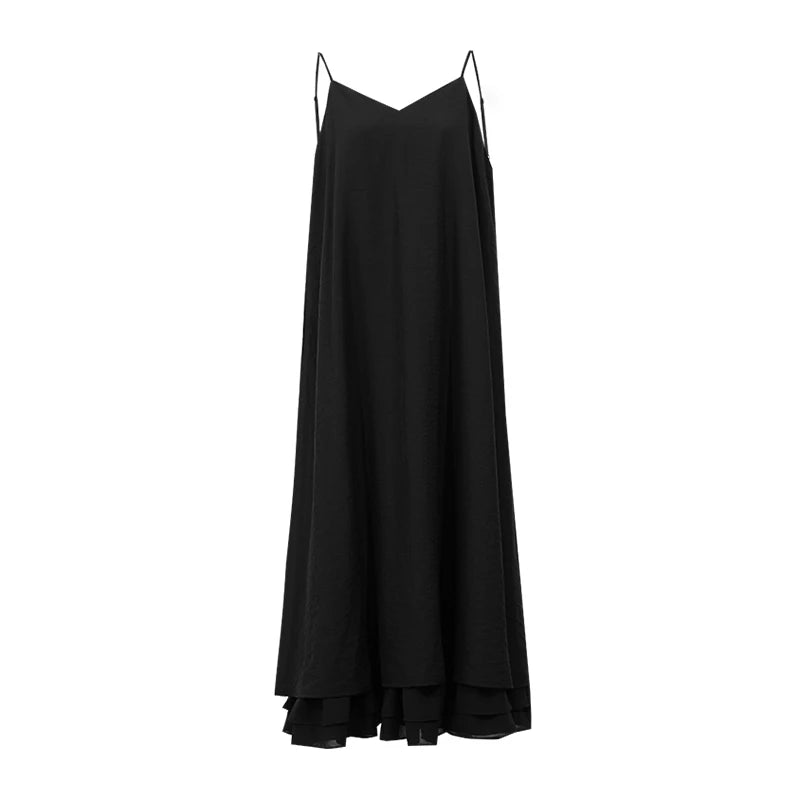 Elegantes Sommerkleid Für Damen Mit V-Ausschnitt Und Leichter Passform