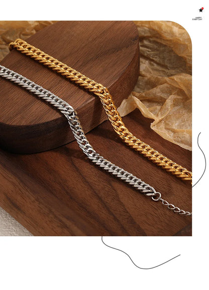 Unisex-Armband Panzerkette aus Edelstahl