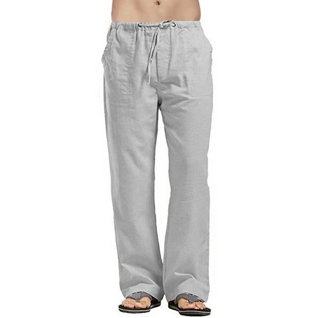 Sommerliche Herren-7/8-Hose im trendigen Stil – große, gerade geschnittene, schnell trocknende Strandhose für Teenager