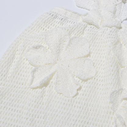 Eleganter Damen-Minirock mit Patchwork-Design und Rüschen, hoher Taille und figurbetonter Passform