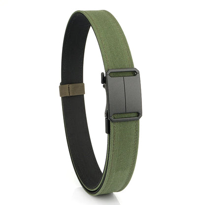 Herren-Gürtel aus Nylon mit Metall-Schnalle und Automatikverschluss für Outdoor und Alltagseinsatz
