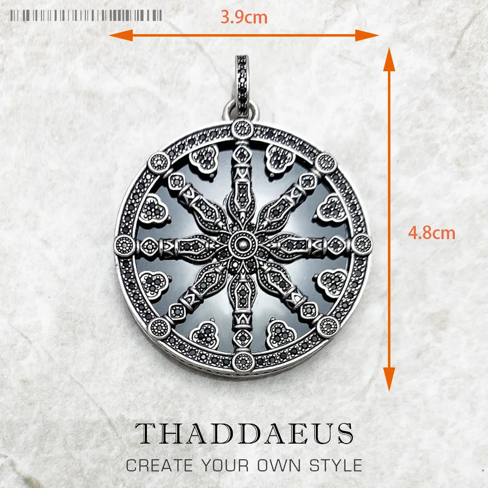 Damen-Charm-Anhänger Amulett magisch Natur Glück aus Sterlingsilber