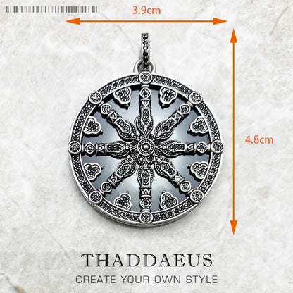 Damen-Charm-Anhänger Amulett magisch Natur Glück aus Sterlingsilber
