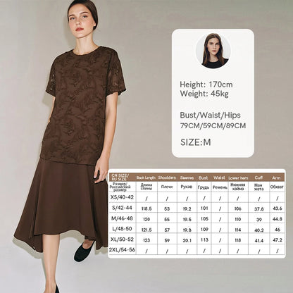 Damen Chiffon Kleid Elegant Locker Sitzend Für Sommer Büro Alltag