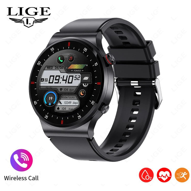 Männer Smart Uhr mit Bluetooth Anruf und wasserdichtem Sport Armband