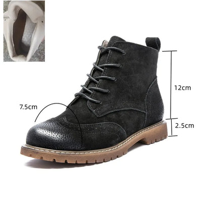 Schwarze Stiefelette mit Schnürung und Fellfutter am Schaft, Wildlederoptik, Profilsohle