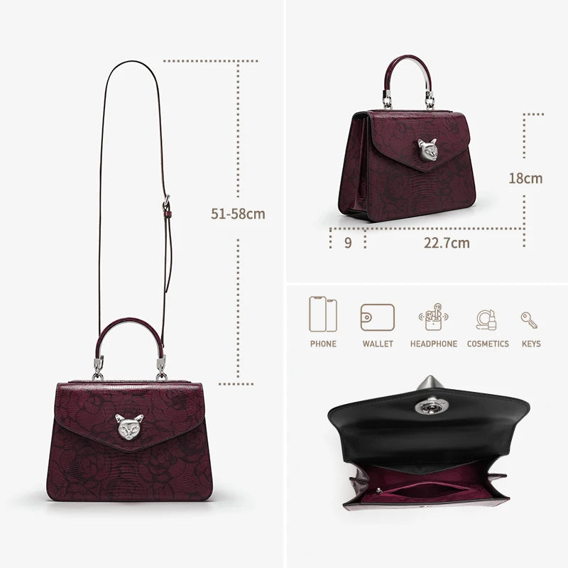 Premium Business Ledertasche Für Berufsdamen Elegant Formstabil Viel Stauraum