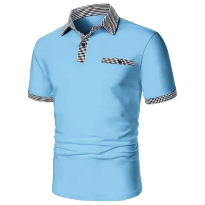 Lässiges Herren-Langarmshirt mit Reverskragen und Schichtoptik – modisch und vielseitig einsetzbar