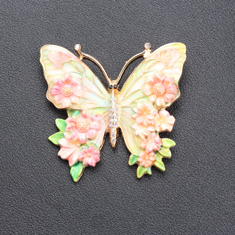 Brosche Schmetterling Emaille Mode Tier Pin Schmuck Damen