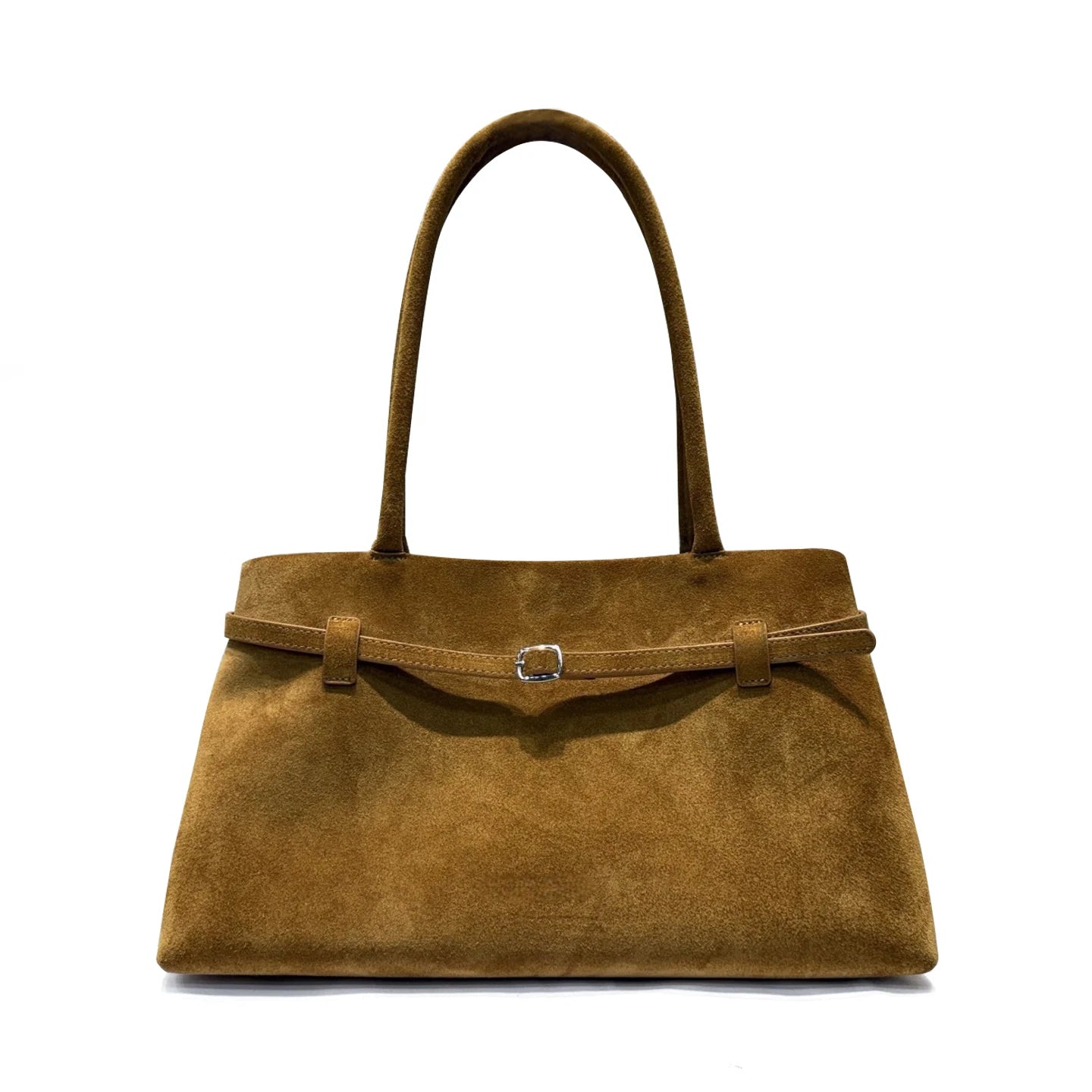 Damen-Schultertasche Aus Natur-Wildleder Mit Langem Henkel | Vielseitig