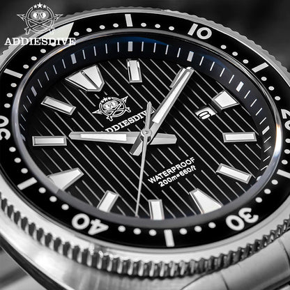 Herren-Taucheruhr mit Abalone-Zifferblatt und Keramikluenette