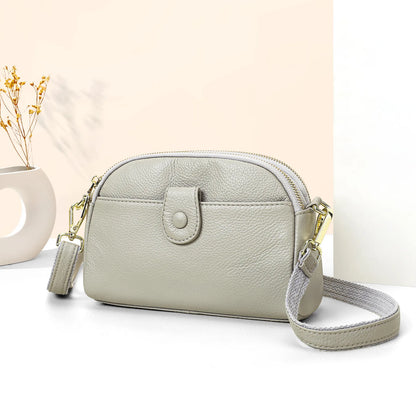 Damen-Handtasche Aus Rindleder Mit Mehreren Innenfächern Und Top-Griff Ideal für Alltag Und Abendveranstaltungen