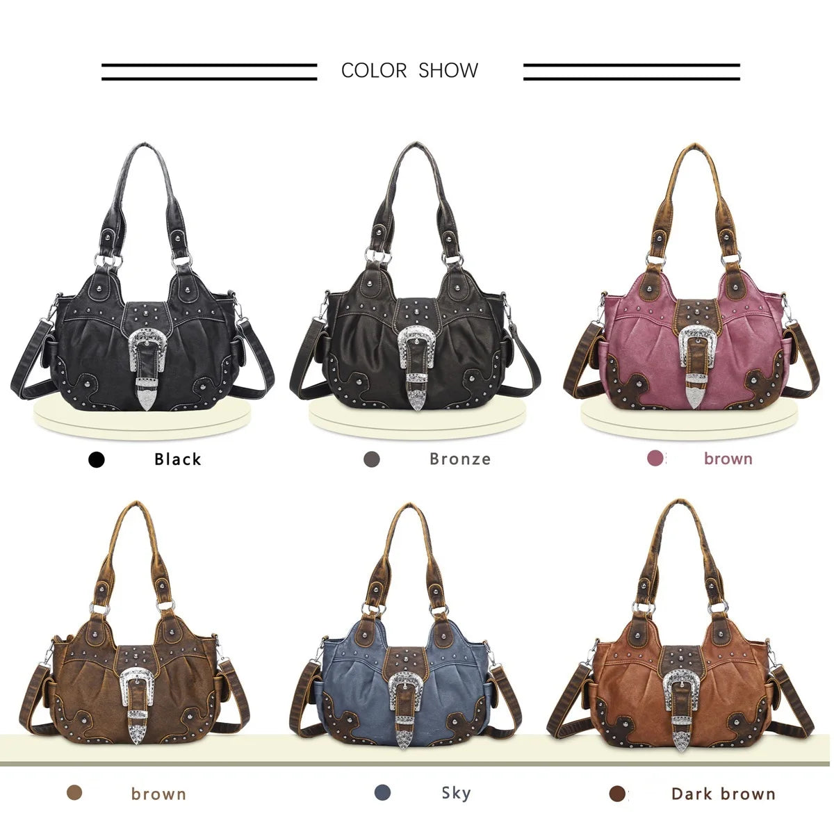 Damen-Handtasche aus PU Leder Leopardenmuster Top-Handle Tragegriff Mit Innenfächern und Reißverschlussfach