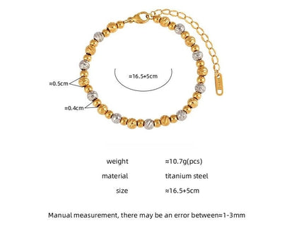 Damen-Armband Perlen zweifarbig