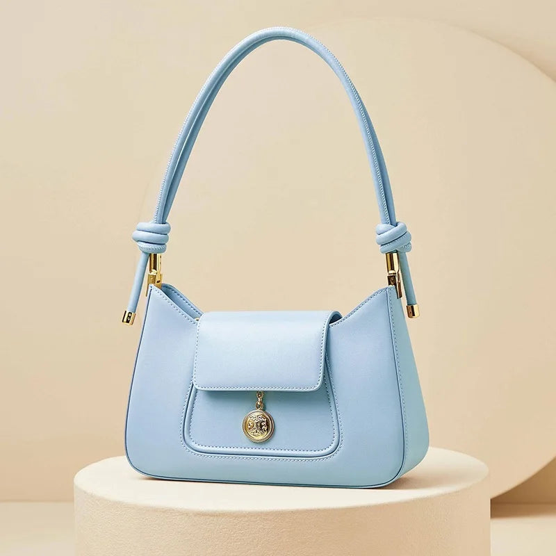 Spaltleder Schultertasche Rot | Alltagsbegleiter