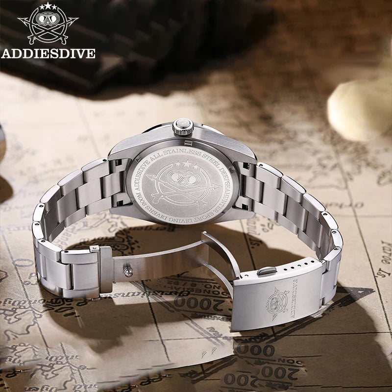 Herren GMT Luxus-Quarzuhr 200m Edelstahl BGW9 Super Leuchtzeiger