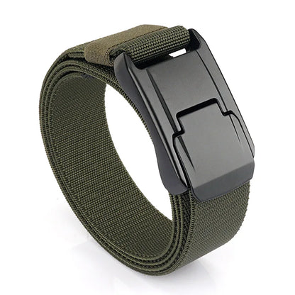 VATLY Elastik-Gürtel Herren Matte Metall-Schnalle Schnellverschluss Tactical Outdoor