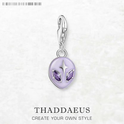 Damen-Charm-Anhänger Alien trendig II aus Sterlingsilber