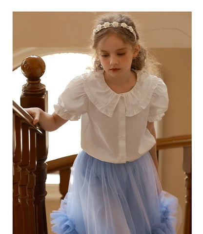 Elegantes Mädchen-Sommerkleid in Lila für Partys und Hochzeiten – Blumenkleid mit luxuriösem Design, ärmelloses Kleid in Khaki Beige für Kinder von 3 bis 14 Jahren.